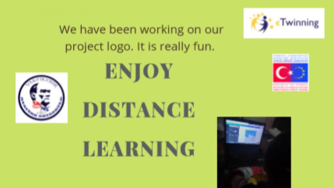 Enjoy Distance Learning Projesi Ekip Öğrencileri Proje Logosunu Tasarladılar